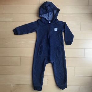 Baby Size 18 months - dark blue bear onesie